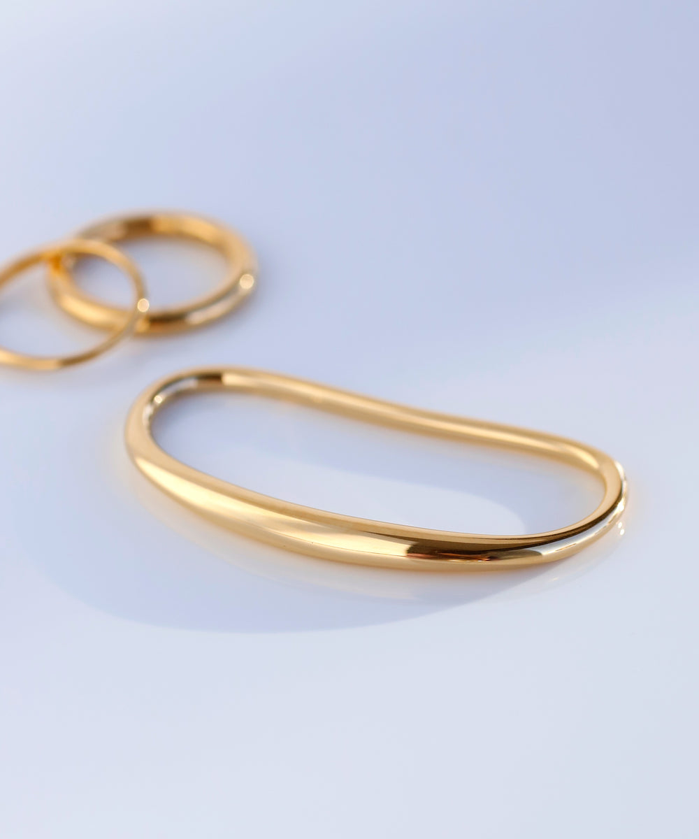 mimi33】【ステンレスIP】ダブルフィンガーリング[Basic]｜SANPO