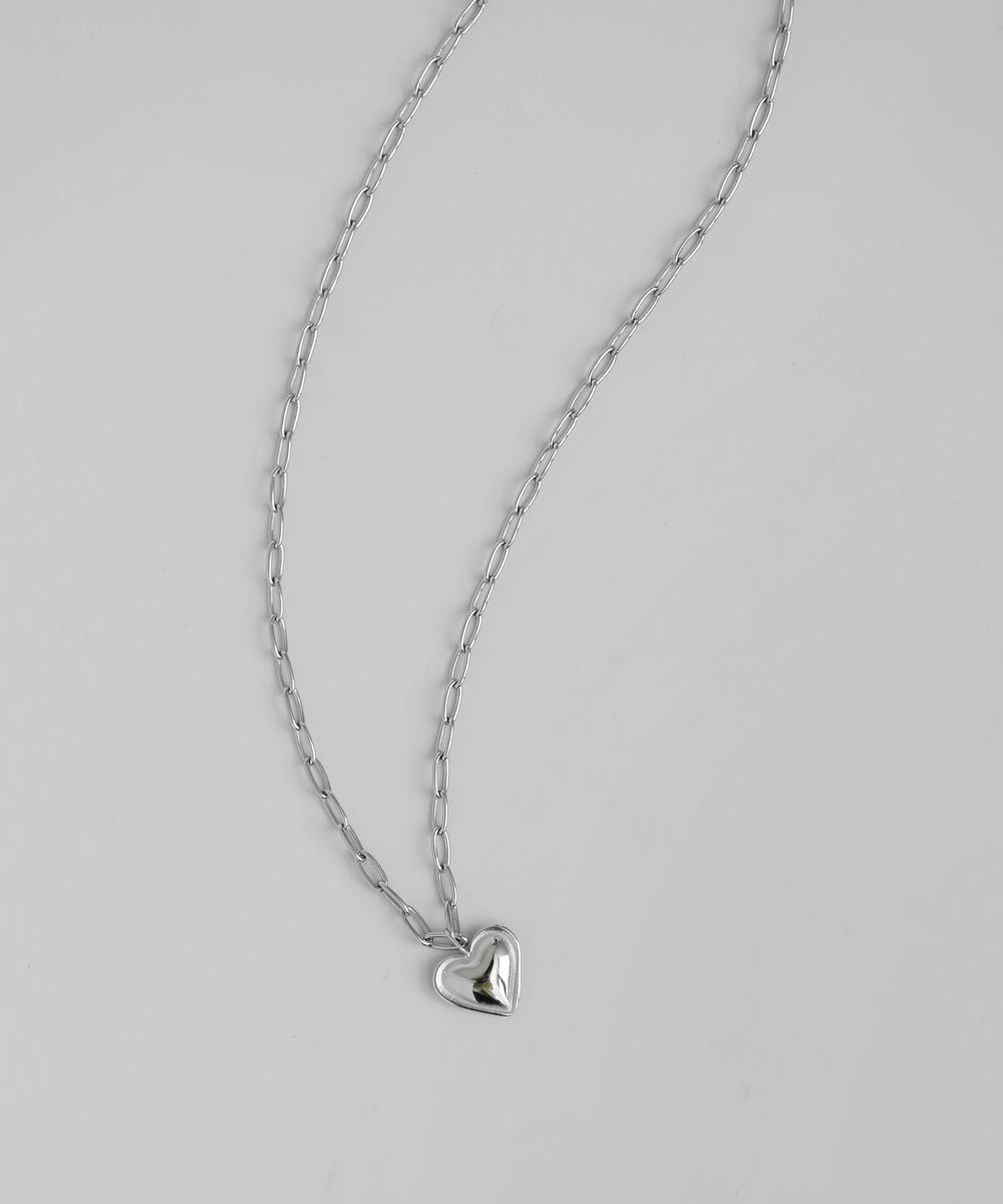 mimi33】【ステンレスIP】ハートネックレス[Ownideal]｜アネモネ