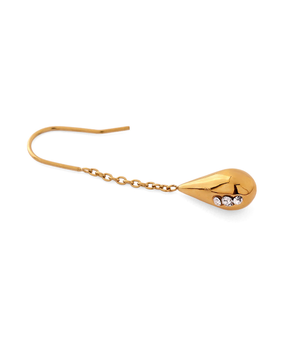 mimi33】ビジュードロップフックピアス[ステンレス][Sheerchic