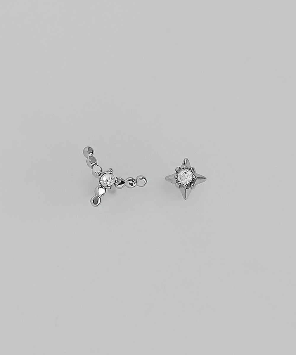 mimi33】星座ピアス[かに座][サージカルステンレス][Sheerchic