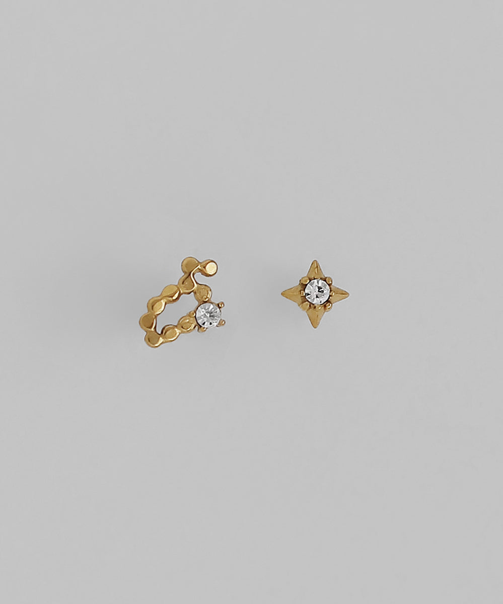 mimi33】星座ピアス[しし座][サージカルステンレス][Sheerchic