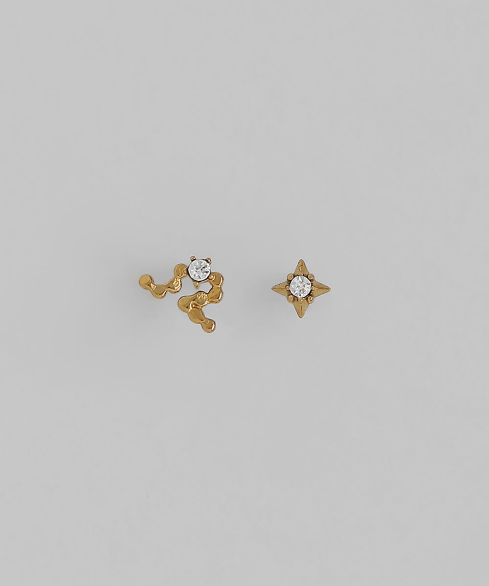 mami♪様⋈♡*。゜⋈ 12点おまとめピアス mimi33】星座ピアス[てんびん座][サージカルステンレス][Sheerchic