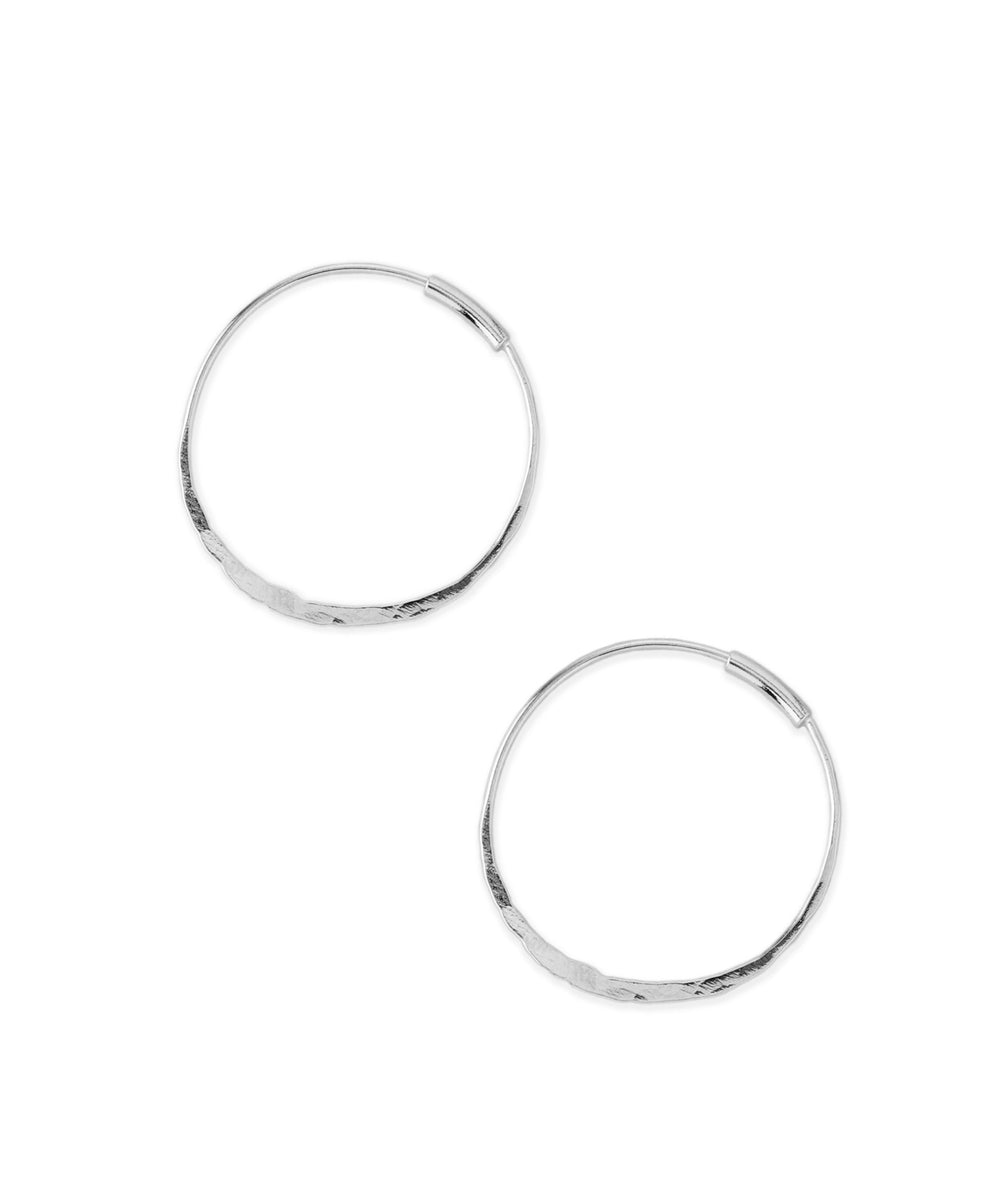 ANEMONE】【ステンレス】クラフトフープピアス[M][TESHIGOTO