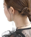 【オンライン限定】チェーンリボンピアス