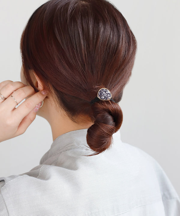 グリッタープレートヘアゴム