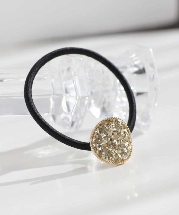 グリッタープレートヘアゴム