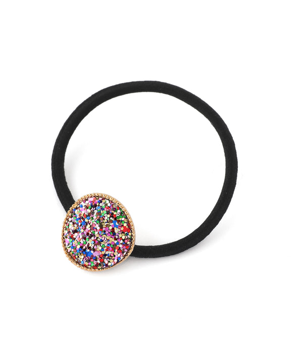 グリッタープレートヘアゴム