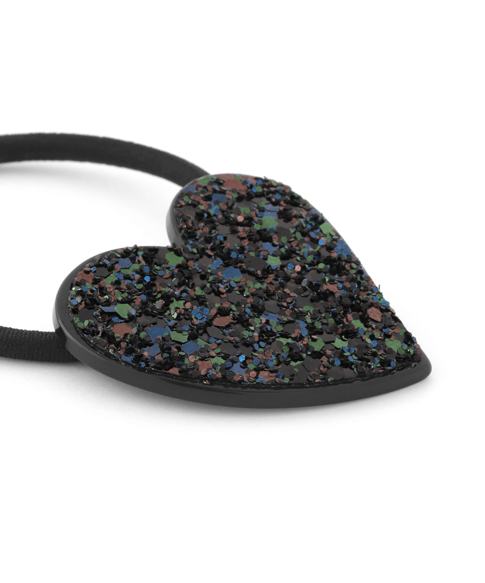 ハートパフェのヘアゴム ANEMONE】グリッターハートプレートヘアゴム｜アネモネ・シエナロゼ