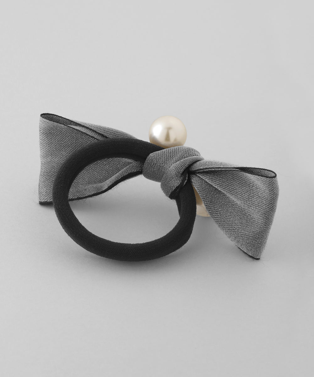ANEMONE】パール×リボンヘアゴム｜アネモネ・シエナロゼ