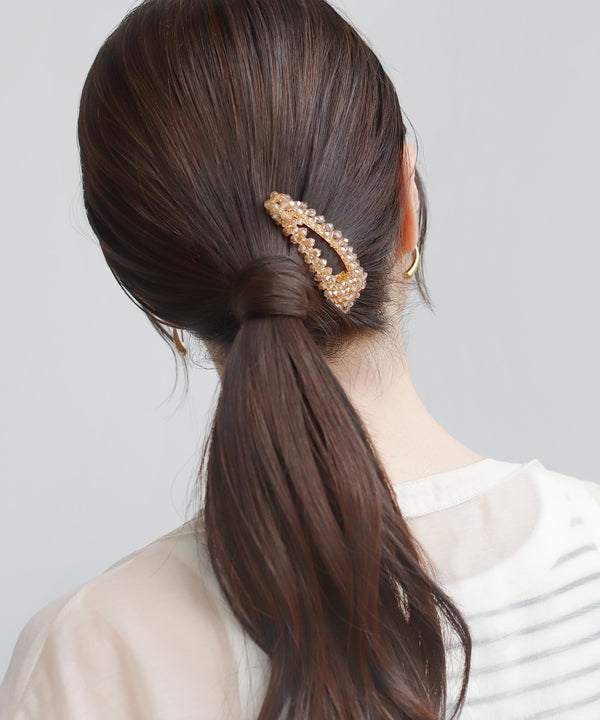 カラービーズぱっちんピン