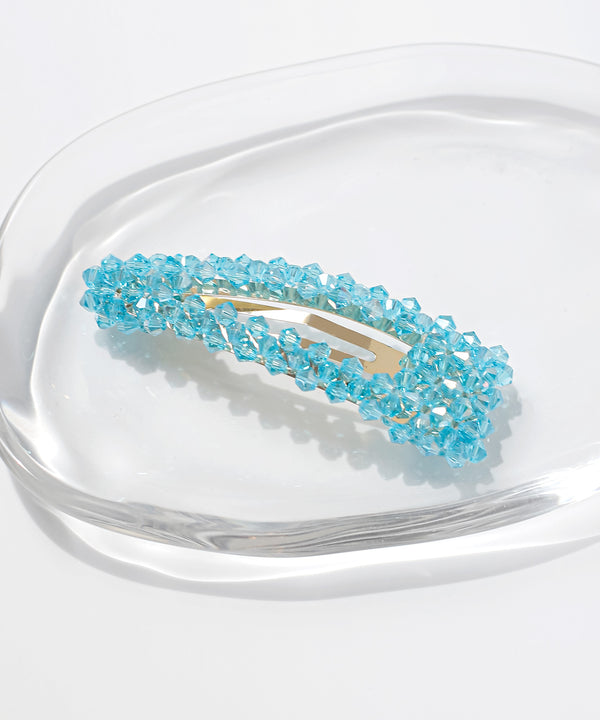 カラービーズぱっちんピン