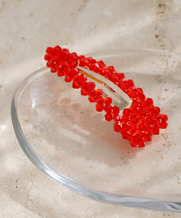 カラービーズぱっちんピン