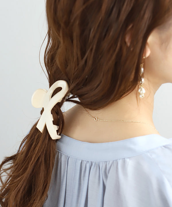 Dusty color ribbon bun