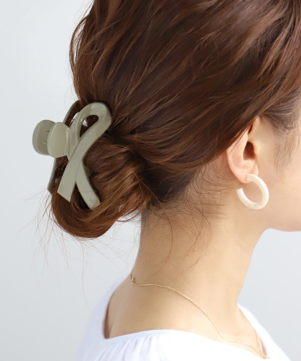 Dusty color ribbon bun