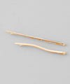 Metal design hairpins (set of 8)