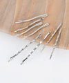 Metal design hairpins (set of 8)