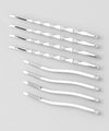 Metal design hairpins (set of 8)