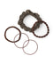 Glitter scrunchies and designer hair ties (set of 5)