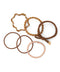 Multi-design hair ties (set of 6)