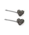 Shiny Heart Hairpins (Set of 2)