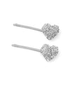 Shiny Heart Hairpins (Set of 2)