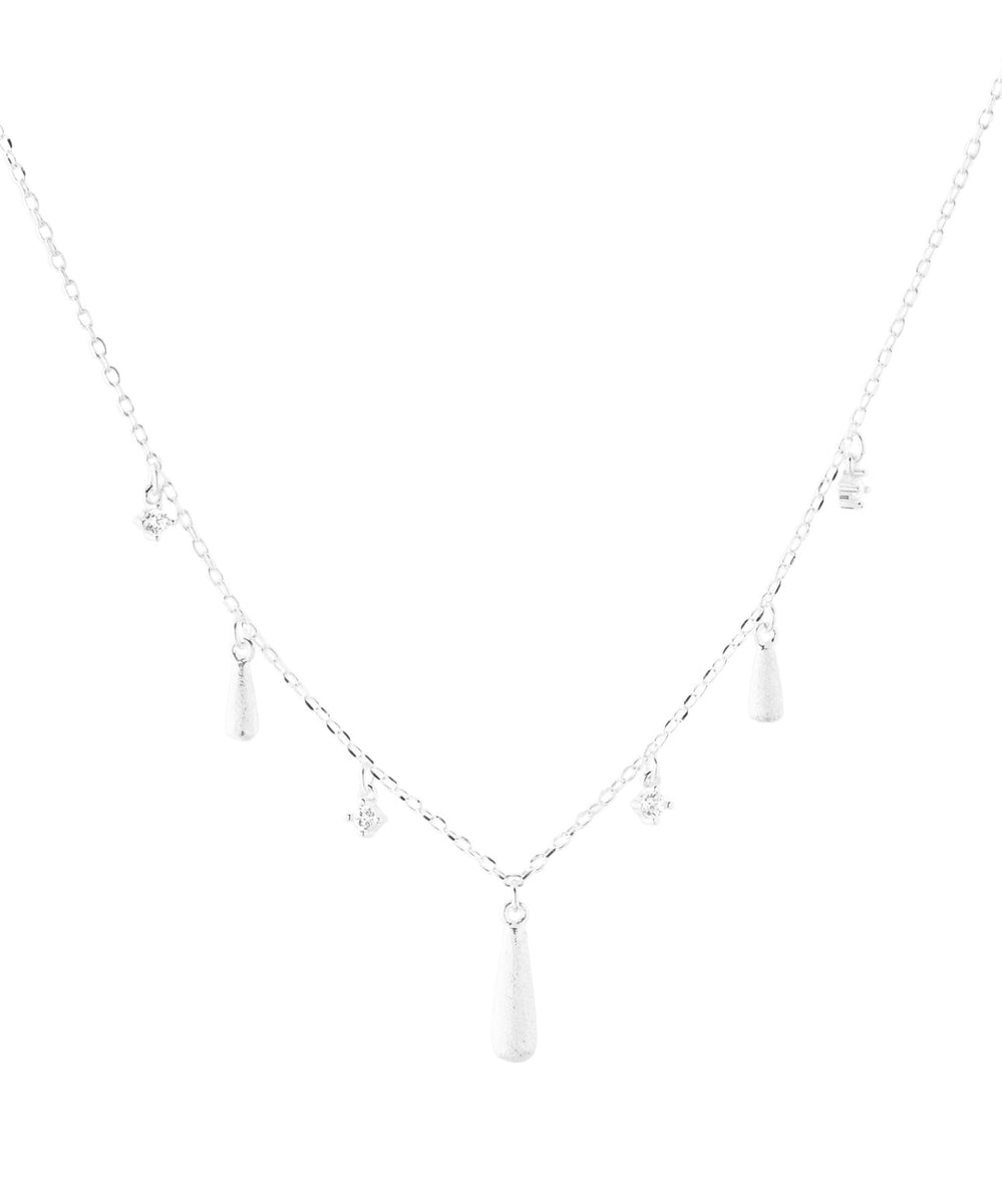 mimi33】ビジュー×ドロップネックレス[silver925][Sheerchic