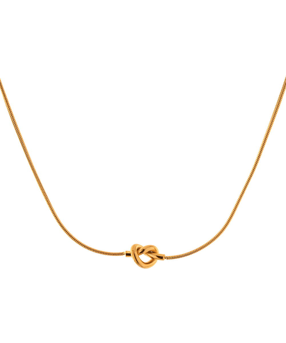 mimiページ mimi33】ノットモチーフネックレス[ステンレス][Sheerchic