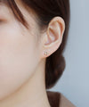 パール×ビジューピアス