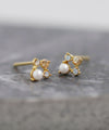 パール×ビジューピアス