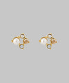 パール×ビジューピアス
