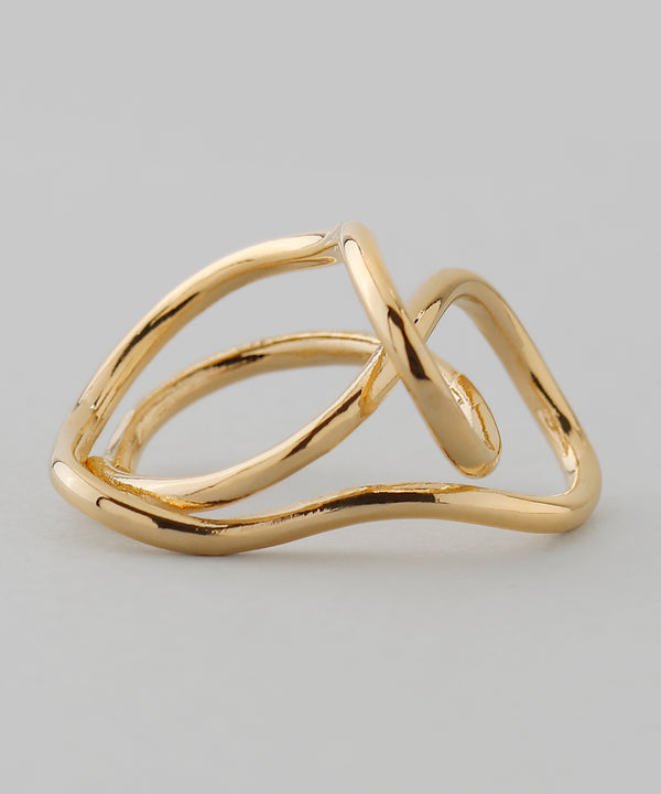 ダブルラインのクロスリング