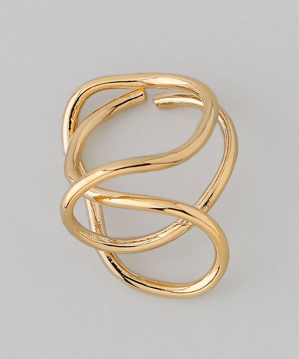 ダブルラインのクロスリング