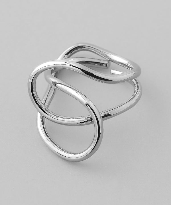 ダブルラインのクロスリング