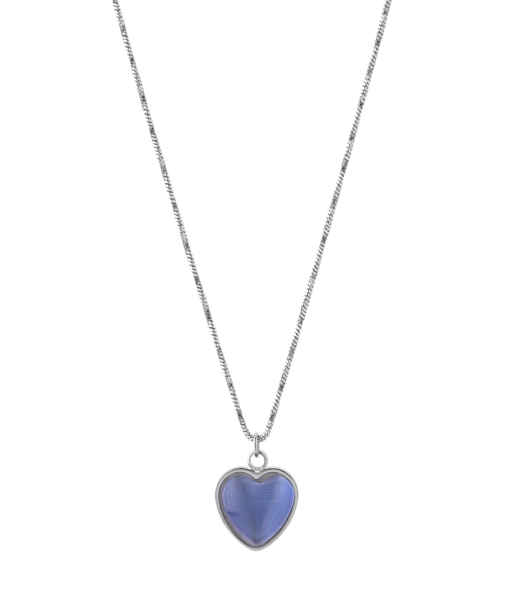 アクセサリー Anemone ANEMONE】【ステンレス】ハートストーンネックレス｜アネモネ
