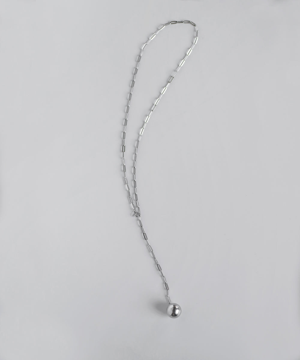 mimi33】【ステンレスIP】スフィアラリエットネックレス[Ownideal
