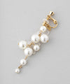 Flower and pearl earrings