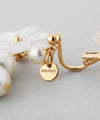 Flower and pearl earrings
