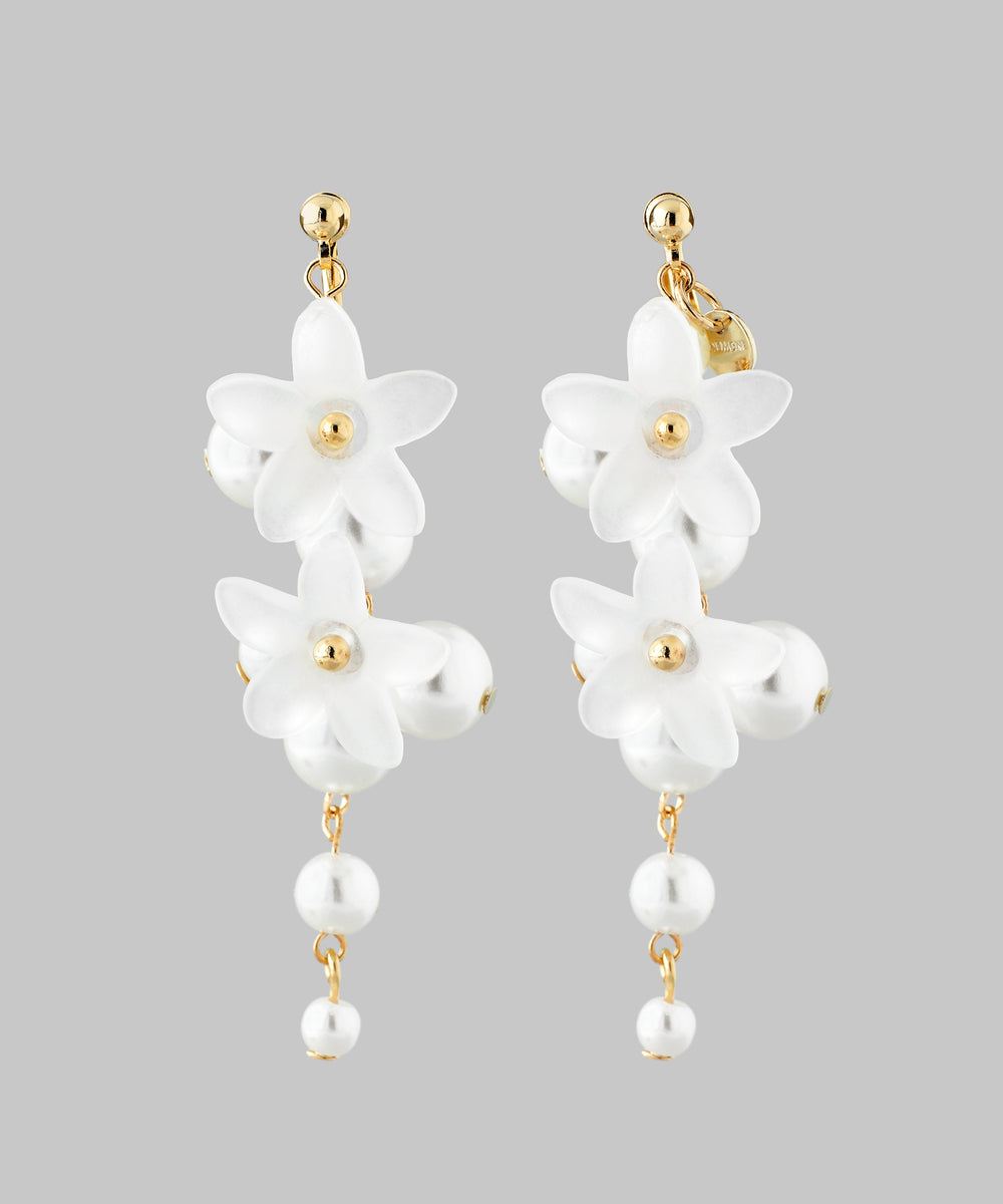 イヤリング　高級品　パール　フラワー パールフラワーイヤリングP | CHEELM / チェルム - 公式オンライン