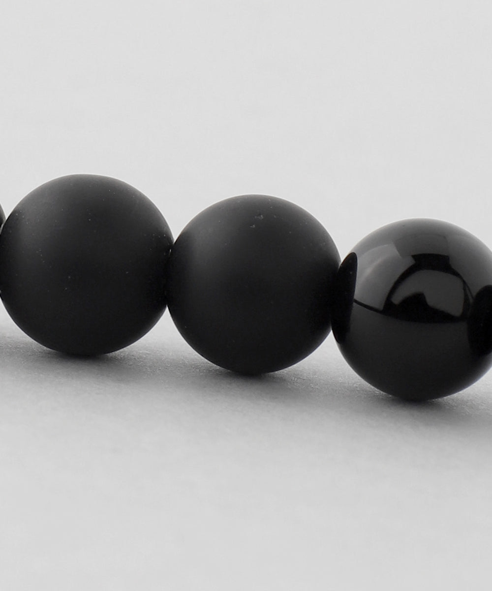 mimi33】オニキスフープピアス[Ownideal]｜アネモネ・シエナロゼ