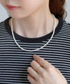 Mini pearl short necklace