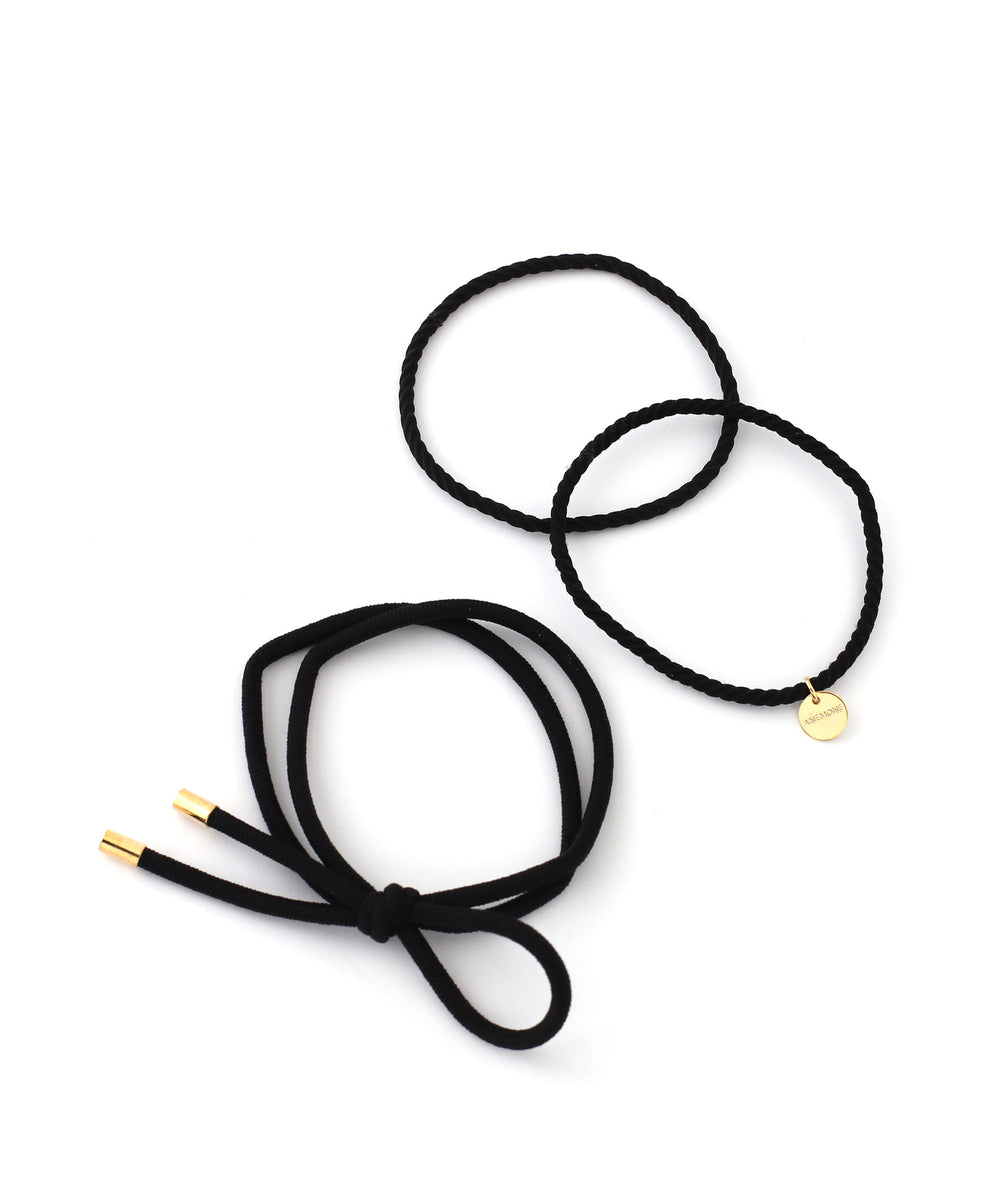 ANEMONE】リボン×ツイストのデザインヘアゴム[2本セット]｜SANPO