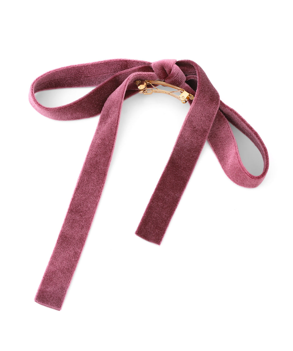 ANEMONE】ベロアリボンミニバレッタ｜アネモネ・シエナロゼ・ミミサン