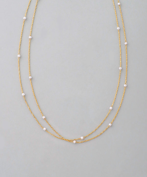 2連ミニパールネックレス