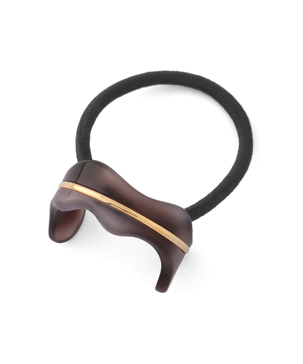 メタルライン×マーブルヘアゴム