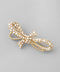 Pearl and ribbon metal brooch