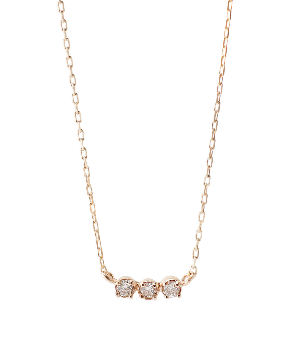 SIENA ROSE】三つ星ダイヤラインのネックレス｜SANPO ONLINE