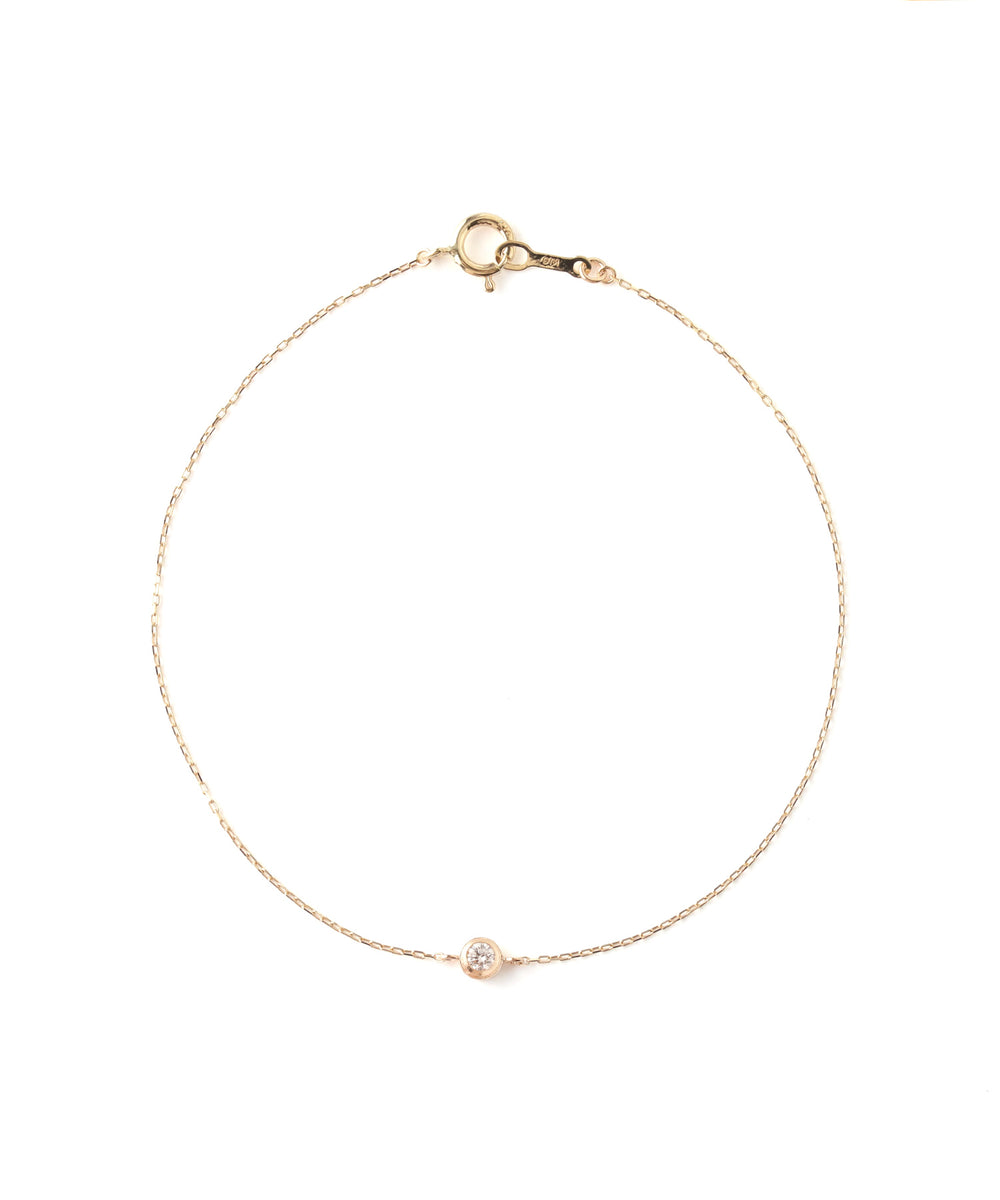 SIENA ROSE K10 レーザーホールダイヤモンドブレスレット シエナ SIENA ROSE】ダイヤモンドブレスレット[ベゼル]｜SANPO ONLINE