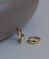 Drop Line Hoop Earrings