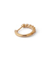 6 diamond mill hoop earrings
