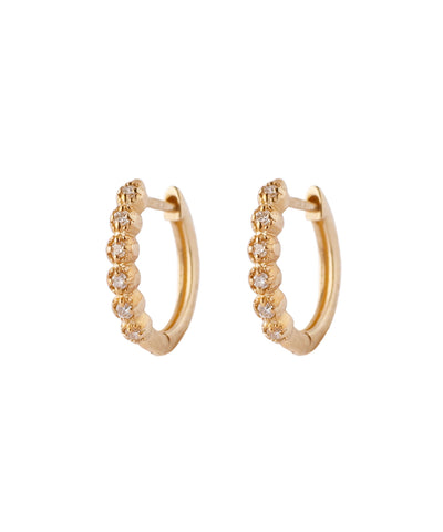 6粒ダイヤミルフープピアス
